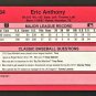 1991 Classic II Baseball - Eric Anthony - Card #T34 - Red Border Houston Astros