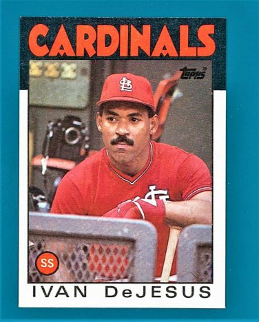 Ivan DeJesus - 1986 Topps Baseball - Card #178 - St. Louis Cardinals