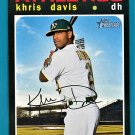 2020 Topps Heritage Baseball - Khris Davis - Card #81 - Oakland Athletics