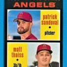 LA Angels Rookie Stars 2020 Topps Heritage Patrick Sandoval & Matt Thaiss #152