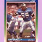 John Grimsley - 1990 Score Football - Card #407 - Houston Oilers - Free Shipping
