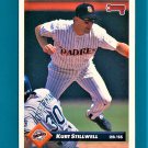 Kurt Stillwell - 1993 Donruss Baseball - Card #258 - San Diego Padres