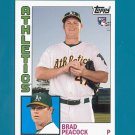 Brad Peacock - 2012 Topps Archives Card #192 Oakland Athletics RC - Rookie Card