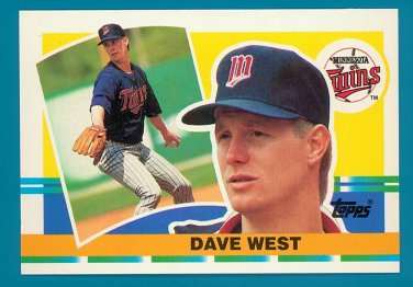 Dave West - 1990 Topps Big Baseball - Card #325 - Minnesota Twins