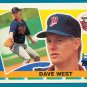 Dave West - 1990 Topps Big Baseball - Card #325 - Minnesota Twins