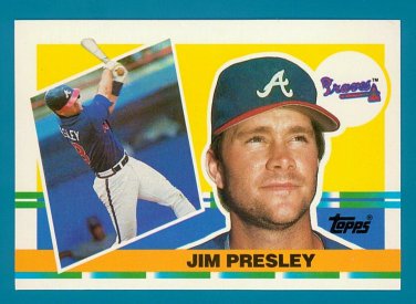 Jim Presley - 1990 Topps Big Baseball - Card #304 - Atlanta Braves