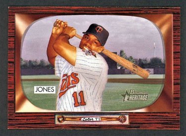 Jacque Jones - 2004 Bowman Heritage Baseball - Card #161 - Minnesota Twins