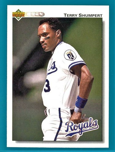 Terry Shumpert - 1992 Upper Deck Baseball  - Card #348 - Kansas City Royals - NM