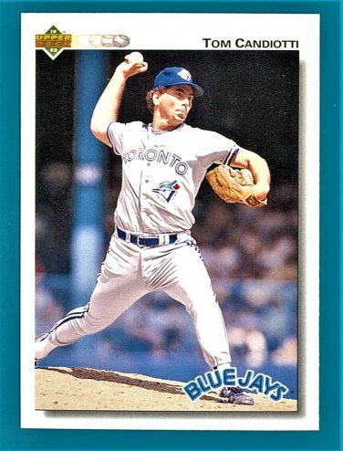 Tom Candiotti - 1992 Upper Deck Baseball  - Card #447 - Toronto Blue Jays - NM