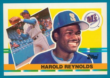 Harold Reynolds - 1990 Topps Big Baseball - Card #321 - Seattle Mariners