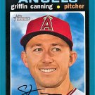 2020 Topps Heritage Baseball - Griffin Canning - Card #214 - Los Angeles Angels