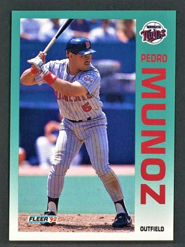 PEDRO MUNOZ - 1992 FLEER BASEBALL - Card #212 - MINNESOTA TWINS