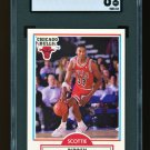 SCOTTIE PIPPEN - 1990-91 FLEER BASKETBALL - #30 - SGC 8 NM/MT - CHICAGO BULLS