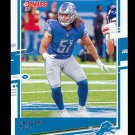 Jahlani Tavai - 2020 Panini Donruss Football - Card #101 - Detroit Lions