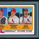 2018 TOPPS ARCHIVES 1981 TOPPS FUTURE STARS TRIOS FLAHERTY/BADER/MEJIA - PSA 9