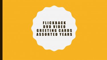 Flickback DVD Greeting Card Assorted Years