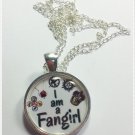 Fan Girl.Hunger Games.Divergent.Harry Potter.Twilight.Mockingjay.Supernatural.Fandom Necklaces