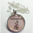 Book Girl.Library Girl.Bibliophile.Bookish.Fangirl.Fandom.Book Swag.Inspired.Necklace