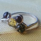 Ring 925 Sterling Silver Genuine Baltic Amber size N