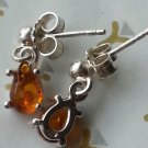Baltic Amber and Sterling Silver Earrings