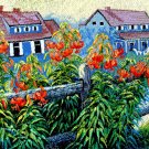 Reproduction print of embroidery