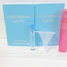 Dolce Gabbana Light Blue Women .05oz Sample x2pcs+ 5ml Pink Atomizer & More