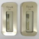 FCUK For Her EDT 1ml .03oz Travel Sample x2
