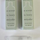 A Scent By Issey Miyake EDT .03oz Spray Sample x2