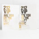 212 VIP by Carolina Herrera New York  EDP for Women 1.5ml .05oz Spray Sample x2