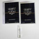 Molyneux Quartz Pour Femme EDP .07oz 2ml Sample x2