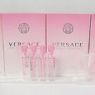Versace Bright Crystal EDT 1.6ml .05oz Sample x4 + 5 ml Atomizer Funnel & Siphon