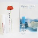 Flower BY Kenzo & L'eau Par Kenzo Femme EDT For Women Samples .03-.05oz x2