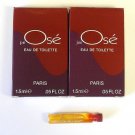 Jai Ose Women EDT 1.5ml .05oz Sample x2