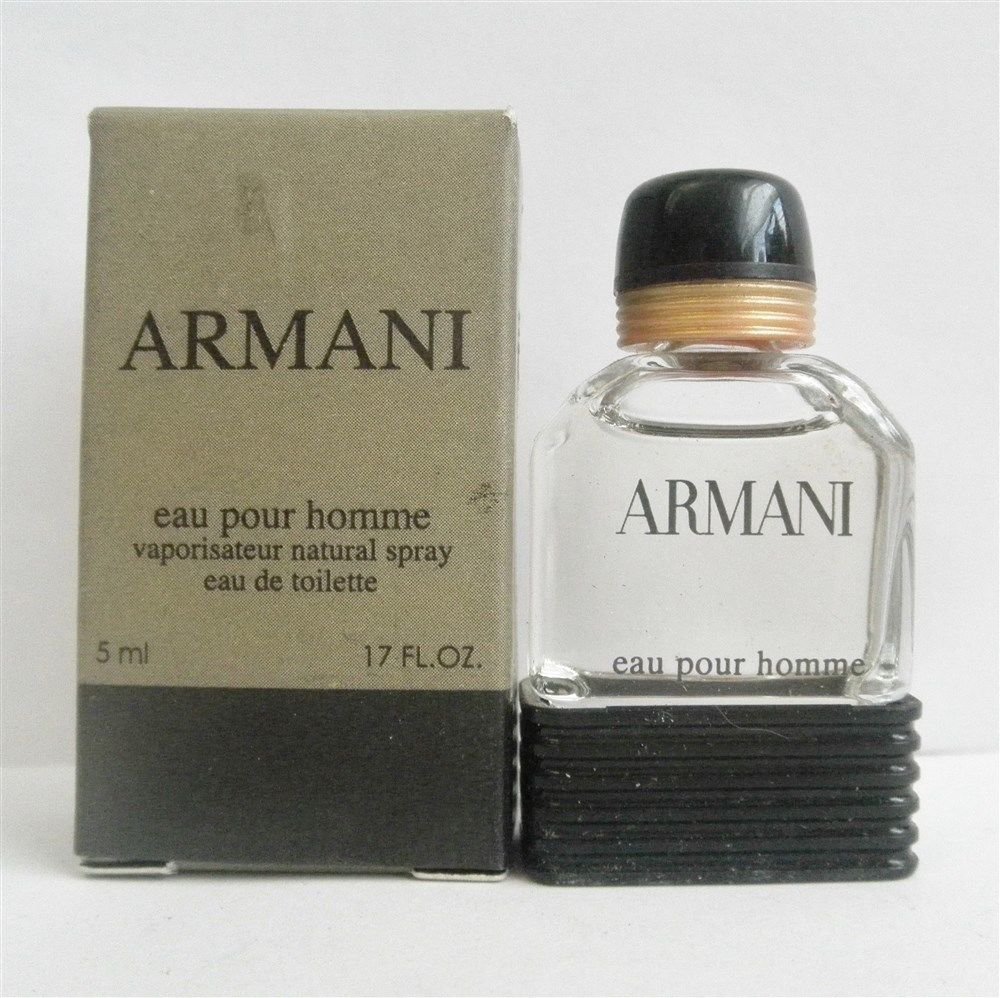 Armani Eau Pour Homme EDT for Men Mini 5 ml .17 oz New in Box