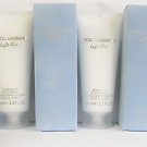 Dolce & Gabbana Womens Light Blue Body Cream 3.3oz NIB x 3 Bottles