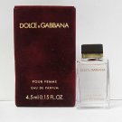 Dolce & Gabbana Pour Femme EDP 4.5 ml .15oz Mini New In Box