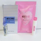 Mochino Toujours Glamour EDT & Pink Bouquet Womens Sample Vials .05oz x2Pcs
