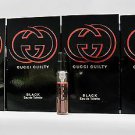 Gucci Guilty Black Pour Femme EDT Women Spray Sample Vial 2ml .06 oz x 4pcs