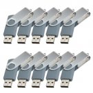 Enfain® 10Pcs Nice Swivel Design New Waterproof USB 2.0 Flash Drive Memory Stick(4GB,Gray)