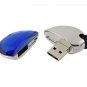 Enfain&Acirc;&reg; Shiny Crystal Heart Shape USB Flash Memory Drive with Necklace (8GB, Blue)