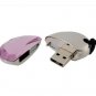 Enfain® Shiny Crystal Heart Shape USB Flash Memory Drive with Necklace (8GB, Pink)