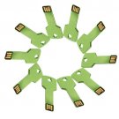 Enfain® 10Pcs Bulk Promotional 64MB Metal Key USB Flash Drive 2.0 Memory Stick Pen Drive(Green)