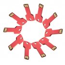 Enfain® 10Pcs Cheap Bulk 256MB Metal Key USB 2.0 Flash Drive Memory Stick Pen Drive(Red)