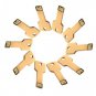 Enfain&Acirc;&reg; 10Pcs 1GB Metal Key USB 2.0 Flash Drive Memory Stick Pen Drive Multi Color Choice (Golden)