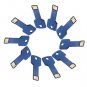 Enfain&Acirc;&reg; 10Pcs 1GB Metal Key USB 2.0 Flash Drive Memory Stick Pen Drive (Dark Blue)