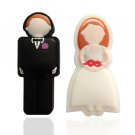 Enfain®1 Pair(Include a Groom and a Bride) Nice Wedding Gift USB Flash Drive 8gb with Gift Wrap