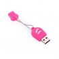 Enfain® Cute Animal Paw keychain USB Flash Drive Cartoon USB 2.0 Memory Stick U Disk (8GB, Rose)