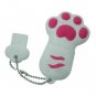 Enfain&Acirc;&reg; Cute Animal Paw keychain USB Flash Drive Cartoon USB 2.0 Memory Stick U Disk (8GB, White)
