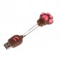 Enfain® Cute Animal Paw keychain USB Flash Drive Cartoon USB 2.0 Memory Stick U Disk (8GB, Brown)