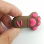 Enfain® Cute Animal Paw keychain USB Flash Drive Cartoon USB 2.0 Memory Stick U Disk (8GB, Brown)